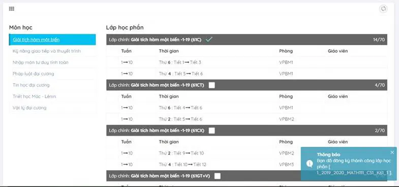 Hướng Dẫn Sử Dụng Phần Mềm Đăng Ký Học
