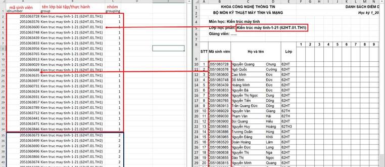 Hình 3.1 Tạo file ghidanh.csv