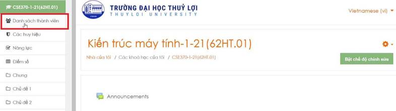 Hình 3.2 Thêm danh sách thành viên