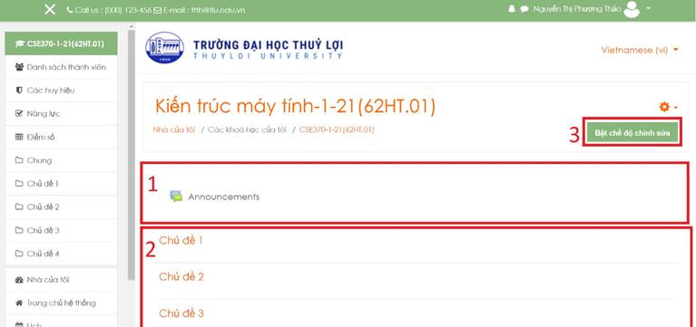 Hình 4.1 Lớp học phần