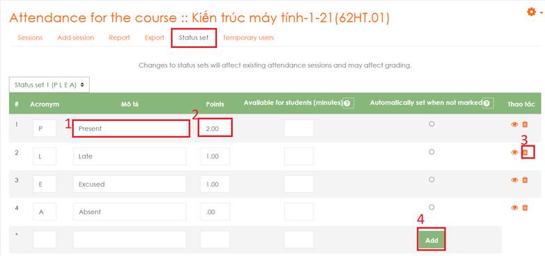 Hình 5.5 Thêm, xóa các trạng thái