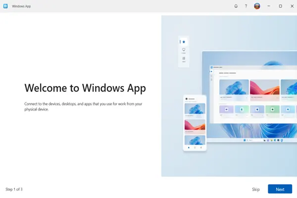 Welcome To Windows App